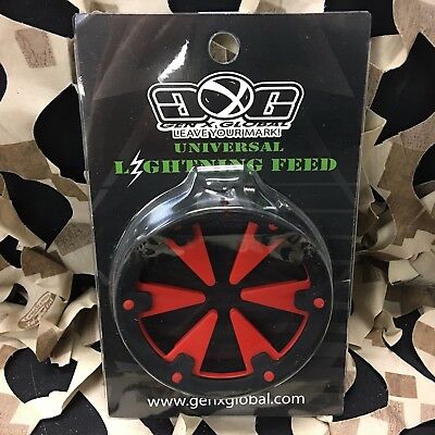 New Gen X Global Gxg Lightning Universal Paintball Loader Speed Feed - Red