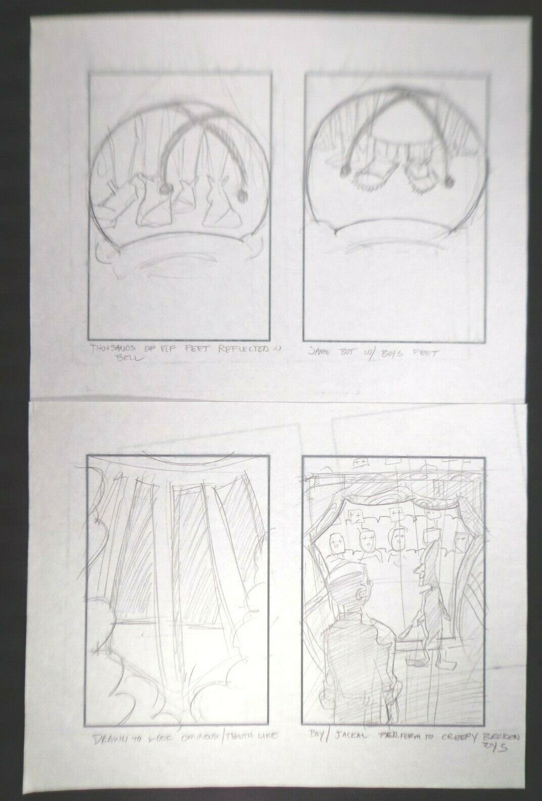 Polar Express Authentic Film Use Storyboard - Lot (2) 4 Scene Pages Tom Hanks #4